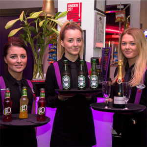 Viva waitresses ready to serve drinks