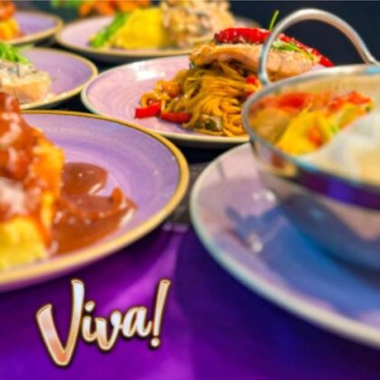 Selection of delicious dishes available at Viva Blackpool